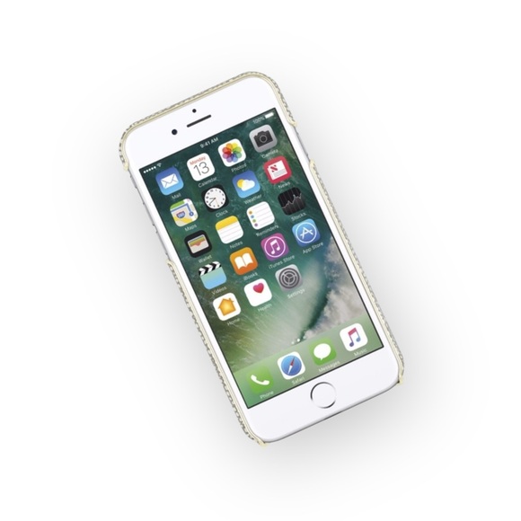 new House of Harlow 1960 ☏ Logo iPhone 6 / 7 / 8 Case ☏ Grey + Gold Metallic ☏ - Picture 7 of 13